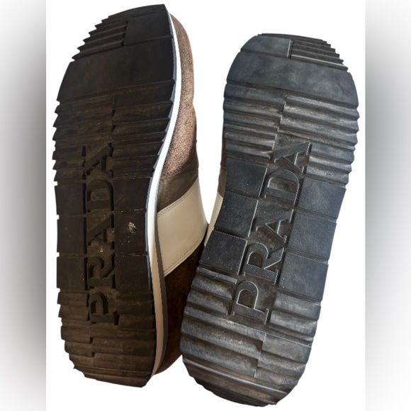 Prada Men's Suede & Nylon Sneakers Size 11 - Picture 6 of 7